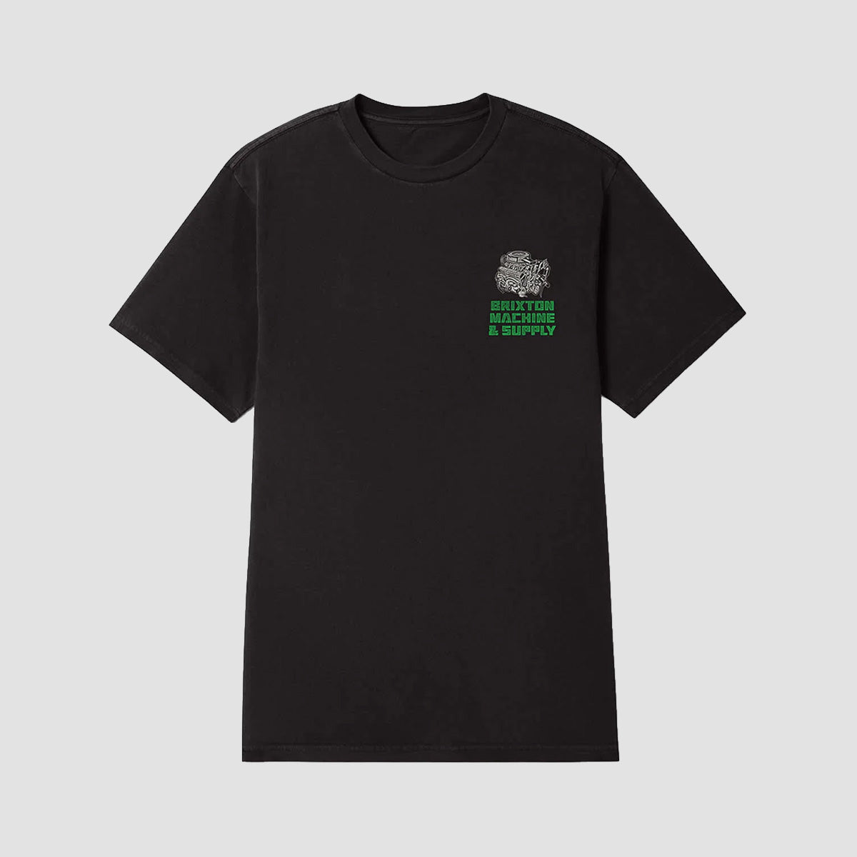 Brixton Machine T-Shirt Black Worn Wash