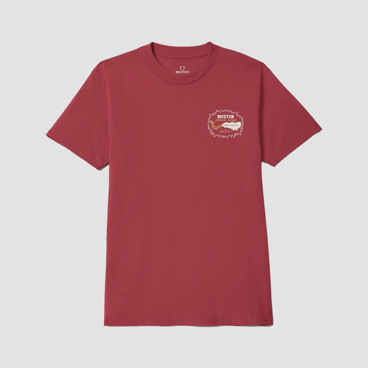 Brixton Mavis T-Shirt Robust Red Worn Wash