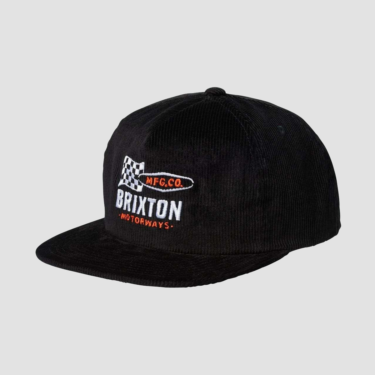 Brixton Motorways MP Snapback Cap Black Cord