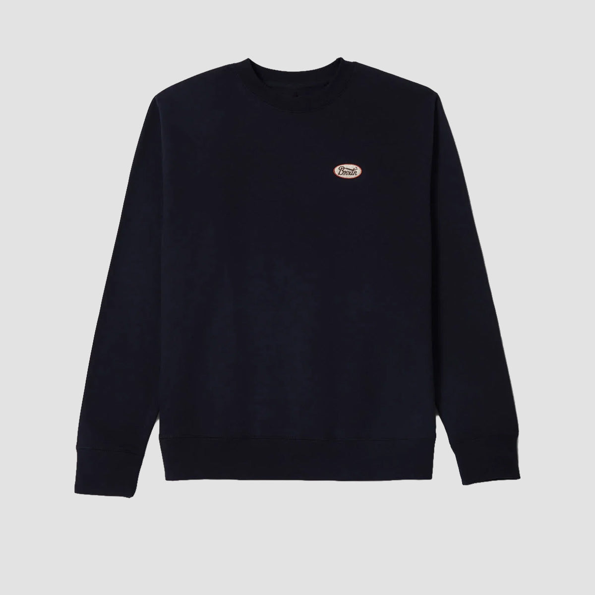 Brixton Parson Patch Crew Sweatshirt Classic Navy