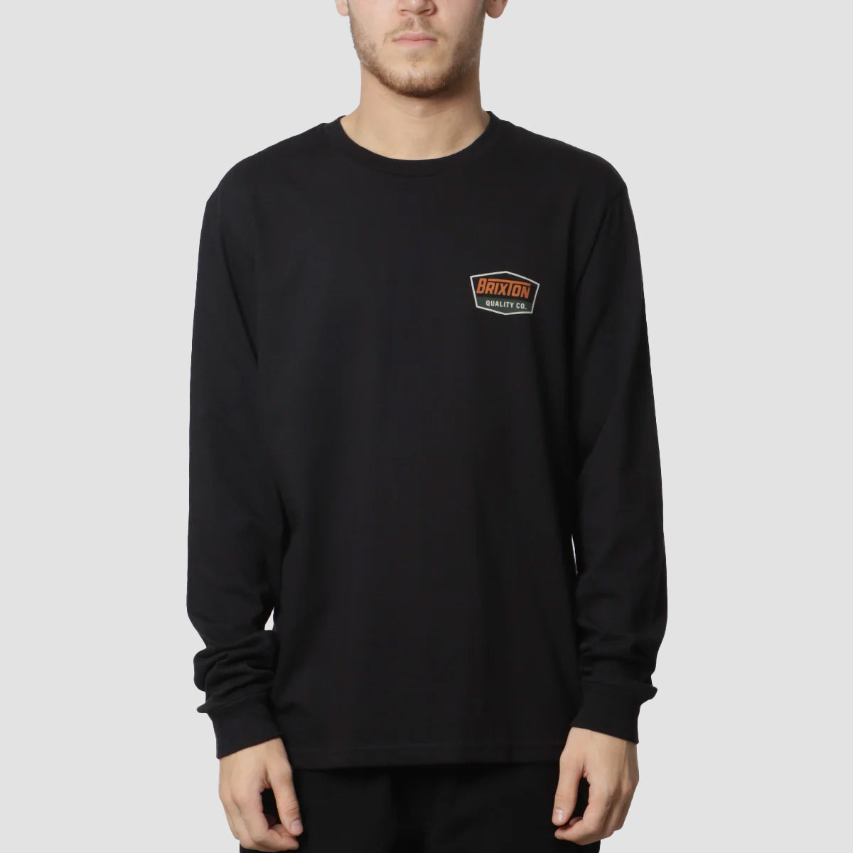 Brixton Regal Longsleeve T-Shirt Black/Rust