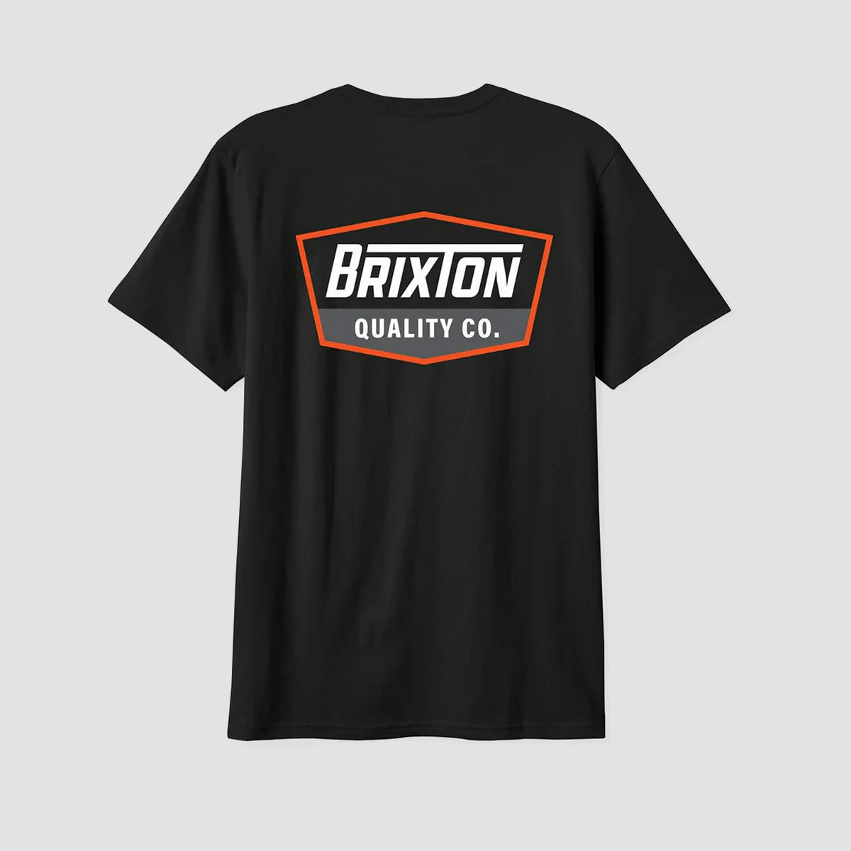 Brixton Regal T-Shirt Black/Classic Orange/White