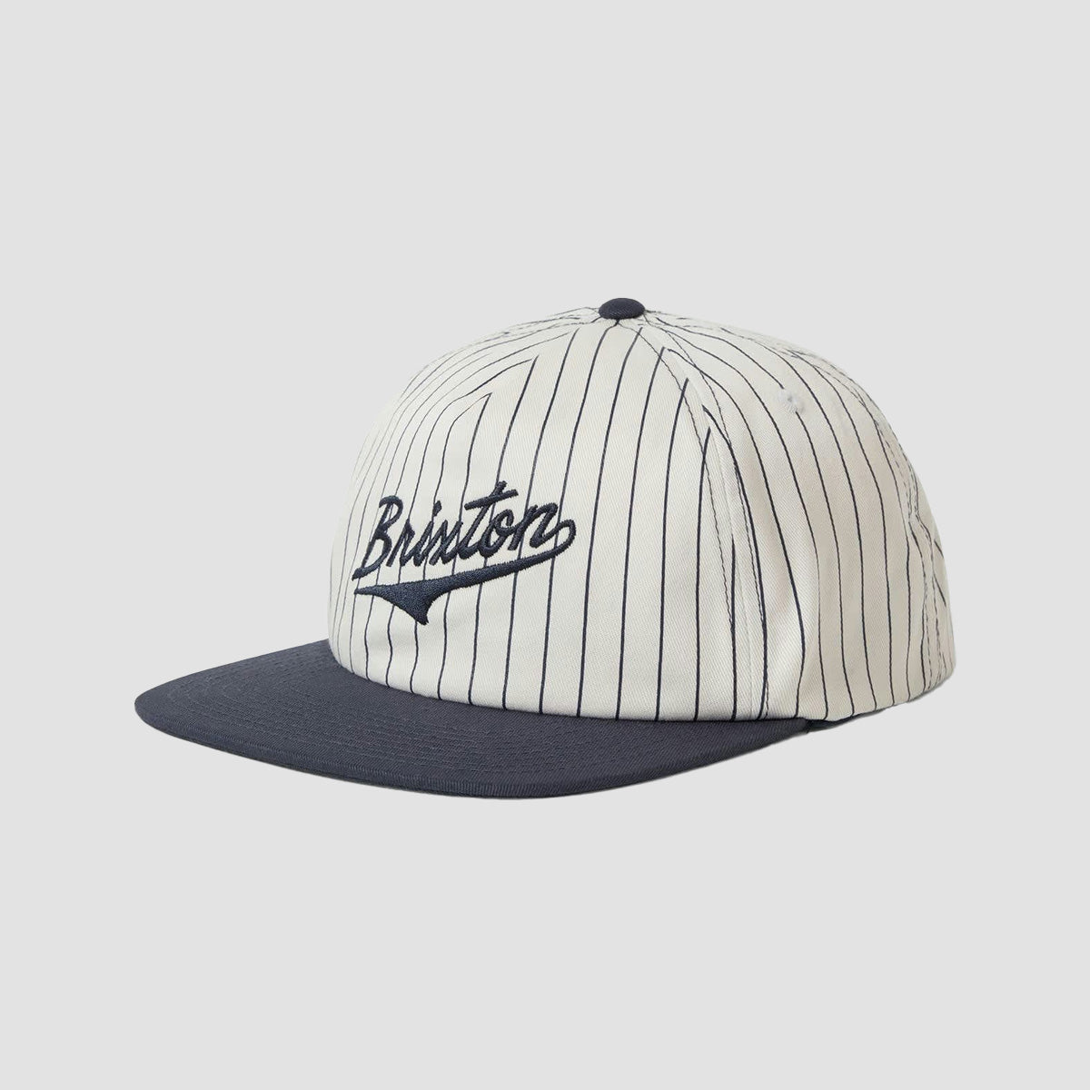 Brixton The League MP Snapback Cap Washed Navy/Off White