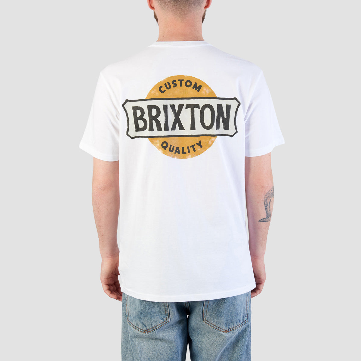Brixton Wendall Tailored T-Shirt White