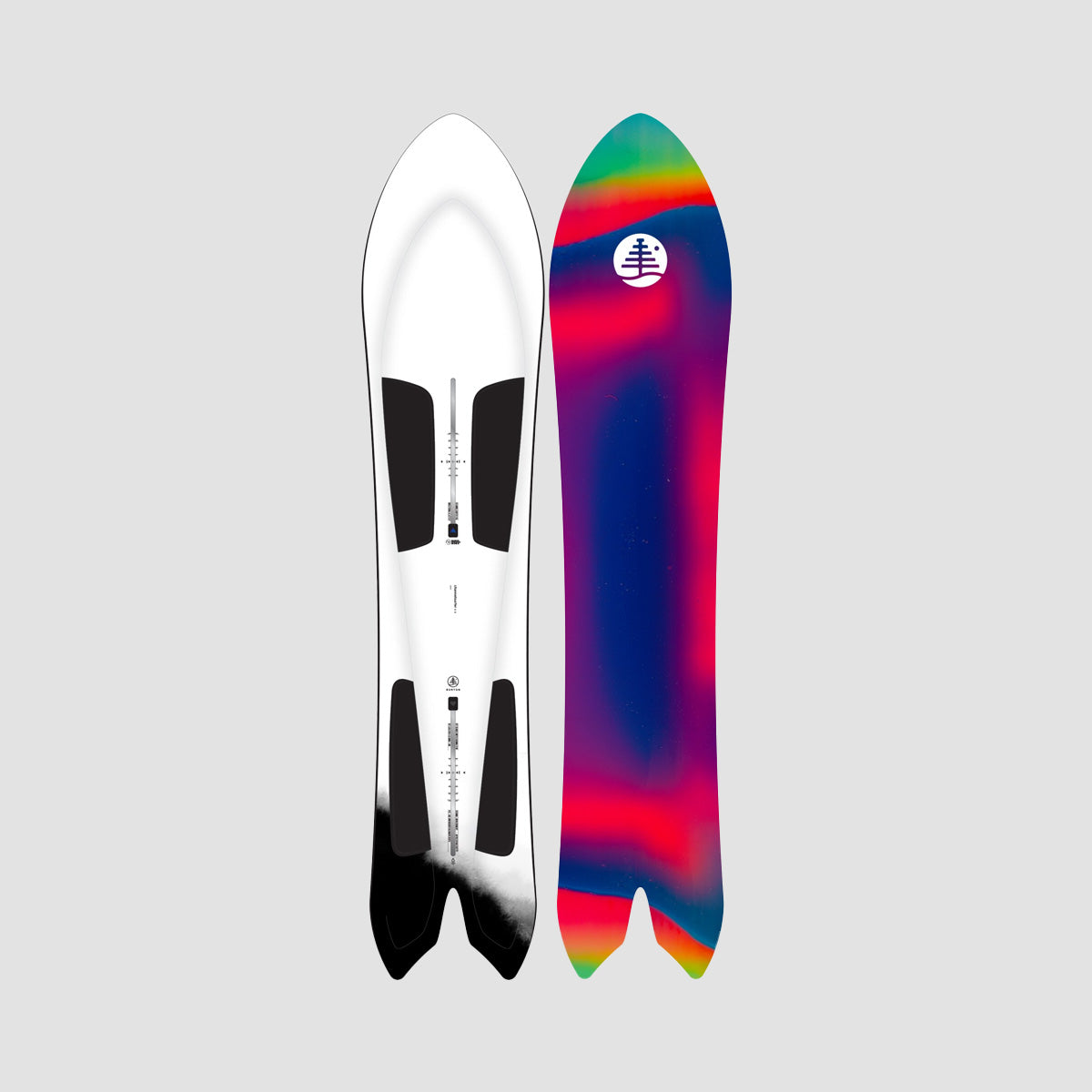 Burton 3D Family Tree Channel Surfer Flat Top Snowboard 156cm