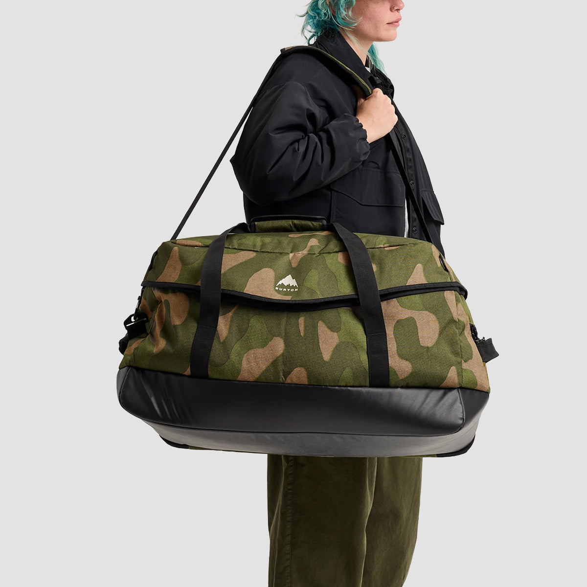 Burton Flight Attendant 90L Duffel Bag Keel Camo