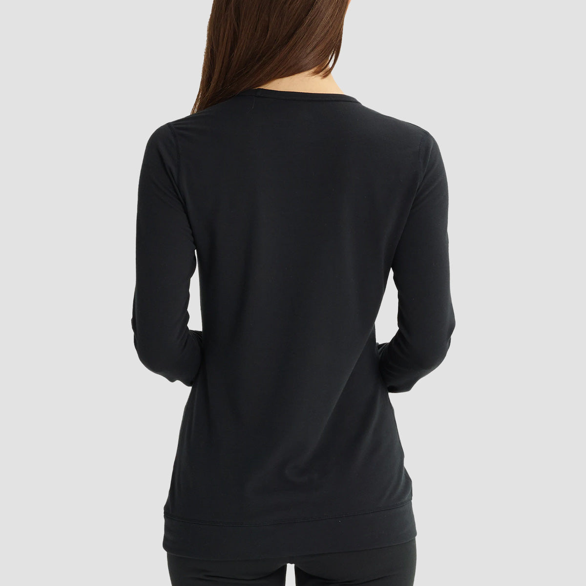 Burton Midweight Base Layer Crewneck Longsleeve T-Shirt True Black - Womens
