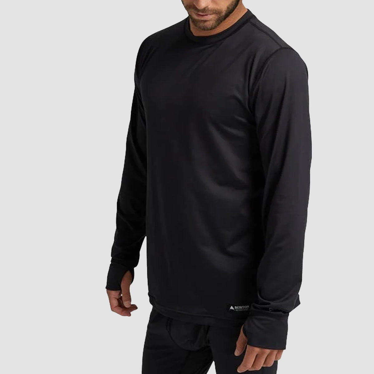 Burton Multipath Essential Tech Longsleeve Base Layer T-Shirt True Black Heather