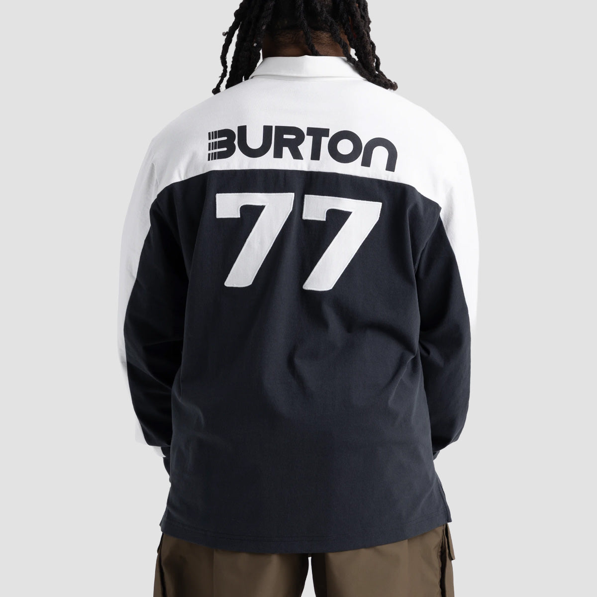 Burton X Zeb Powell Rugby longsleeve Polo Shirt True Black/Stout White