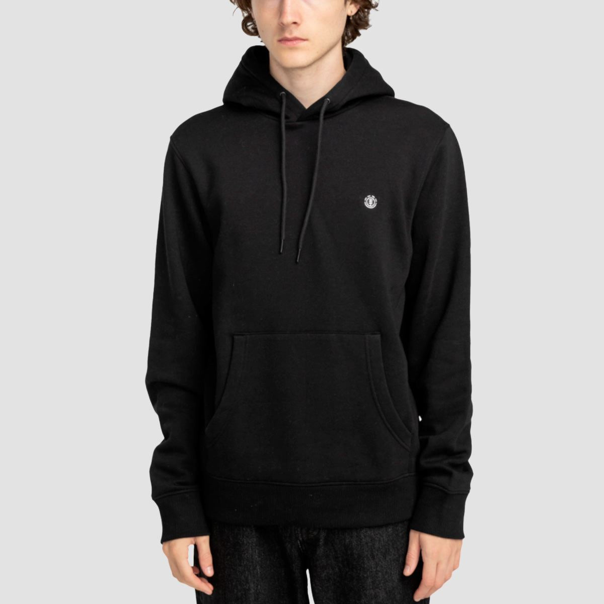 Element Icon Embroidery Pullover Hoodie Flint Black