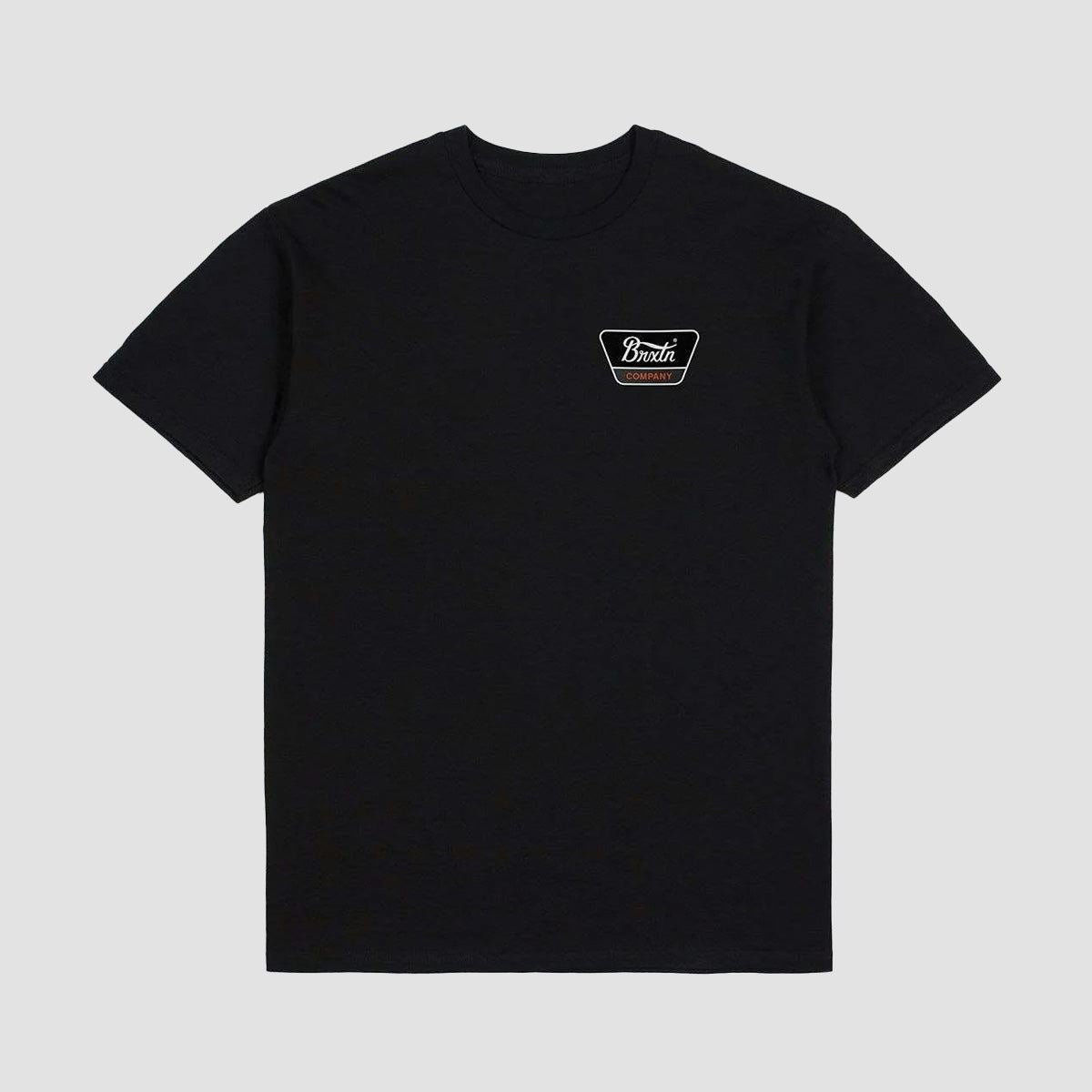 Brixton Linwood T-Shirt Black/Orange/White