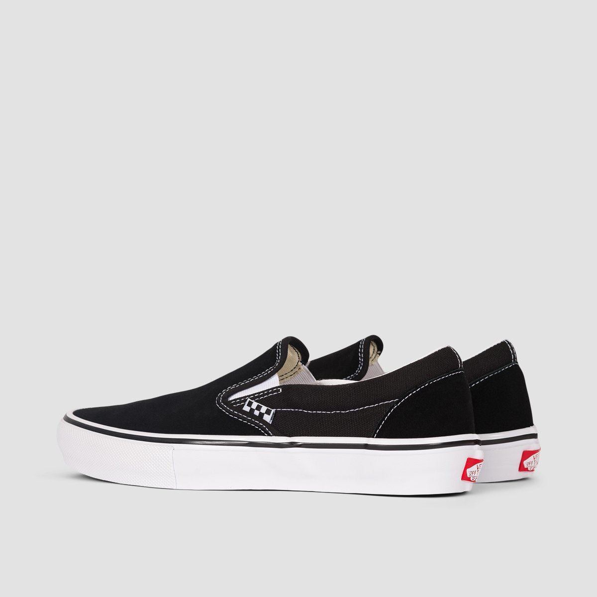 Vans Skate Slip-On Shoes - Black/White