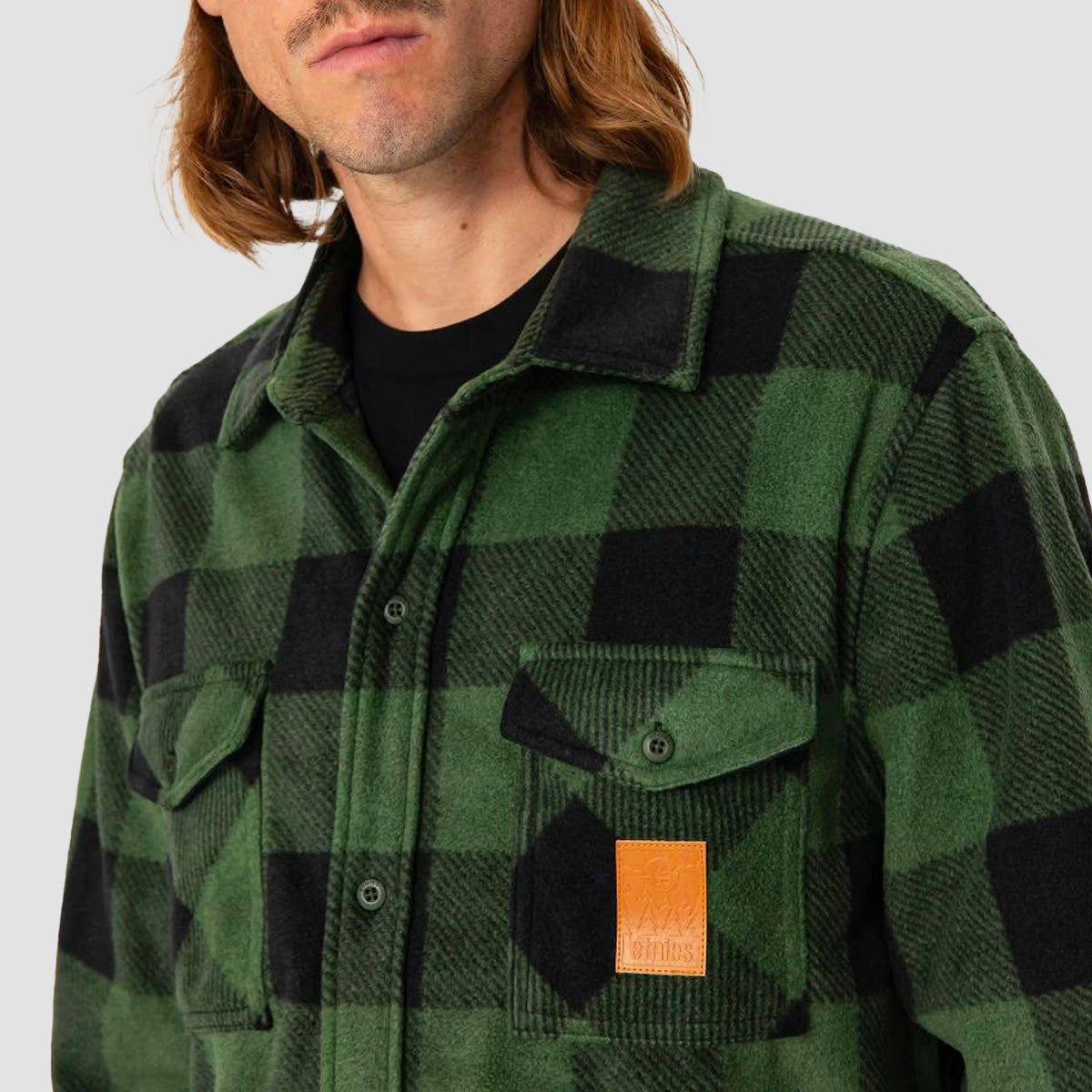 Etnies Woodsman Fleece Shirt Olive