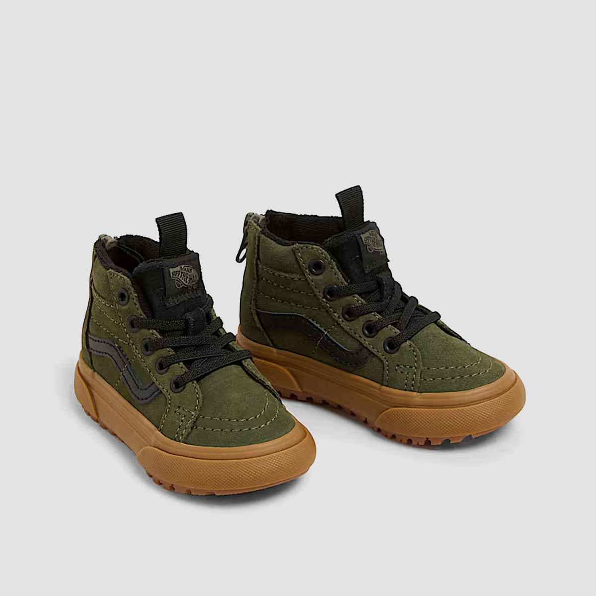 Vans MTE SK8-Hi Zip High Top Shoes - Grape Leaf/Gum - Kids