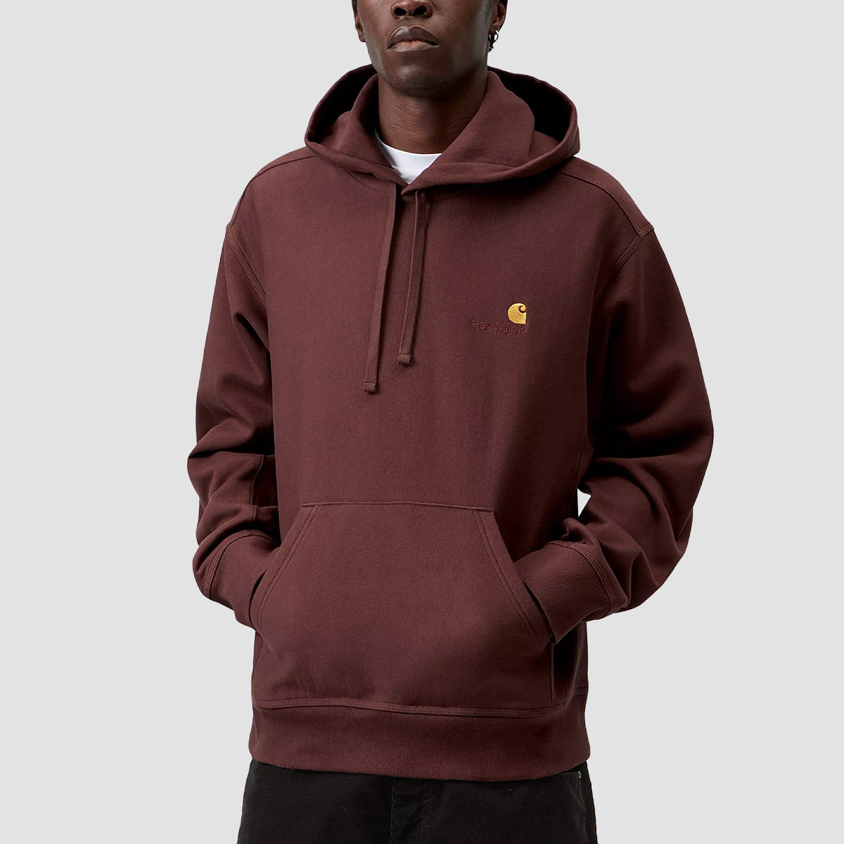 Carhartt WIP American Script Pullover Hoodie Amarone
