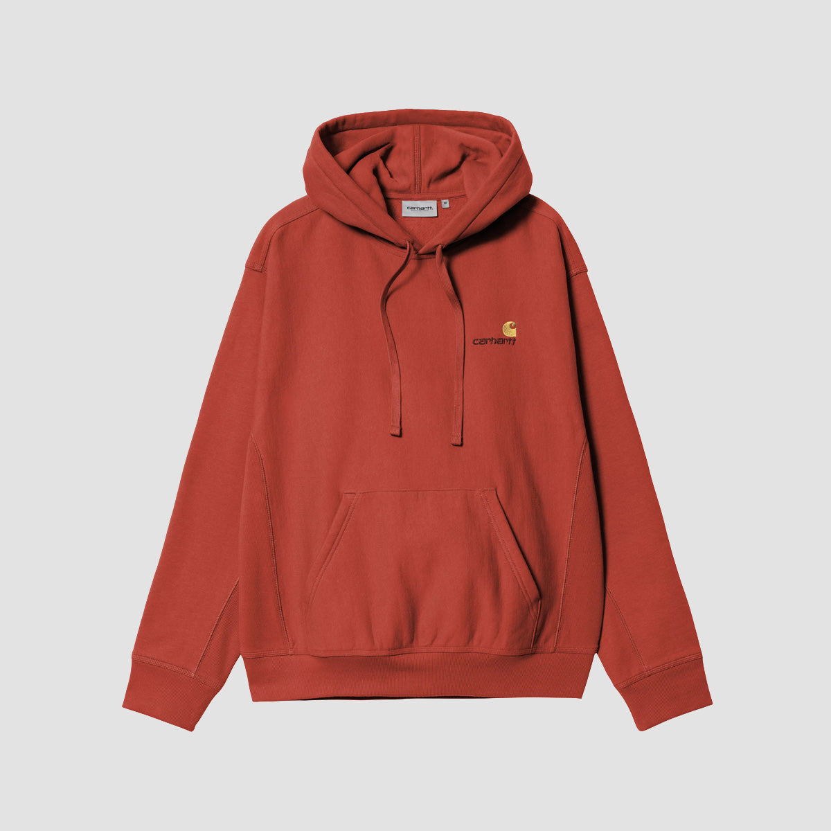 Carhartt WIP American Script Pullover Hoodie Oxide Red