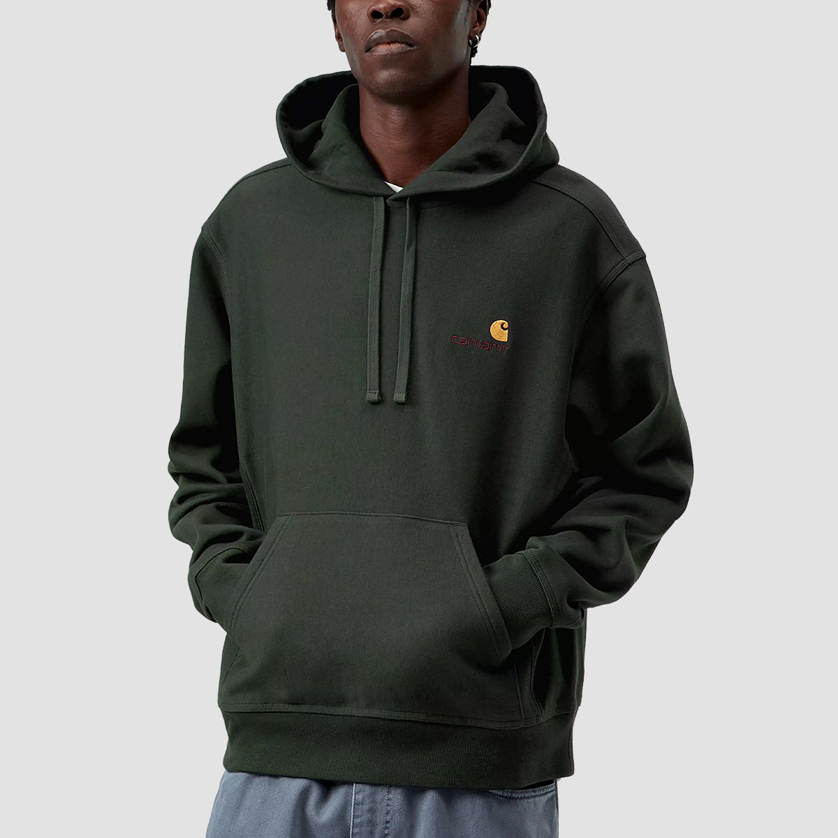 Carhartt WIP American Script Pullover Hoodie Raven
