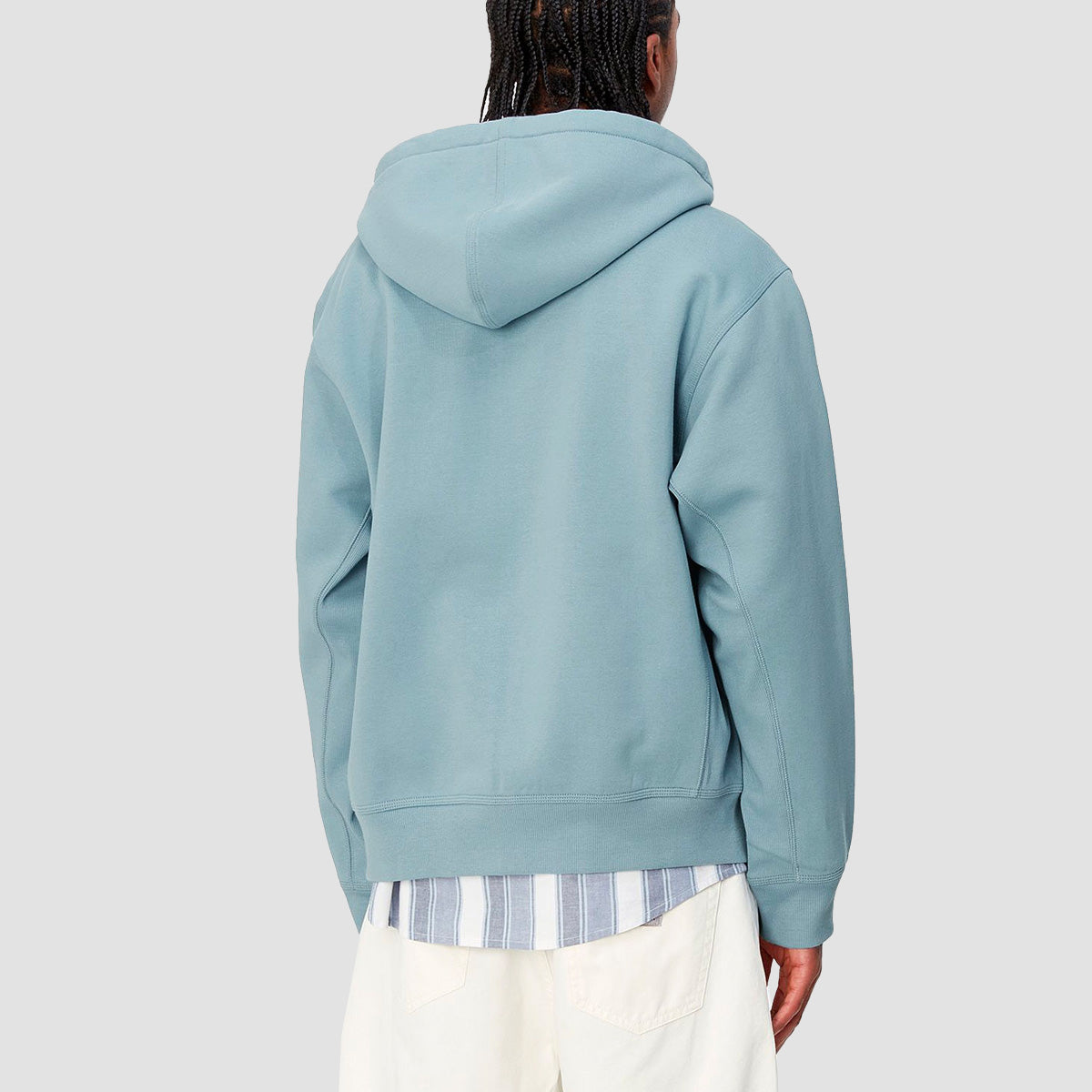 Carhartt WIP American Script Zip Hoodie Frosted Blue