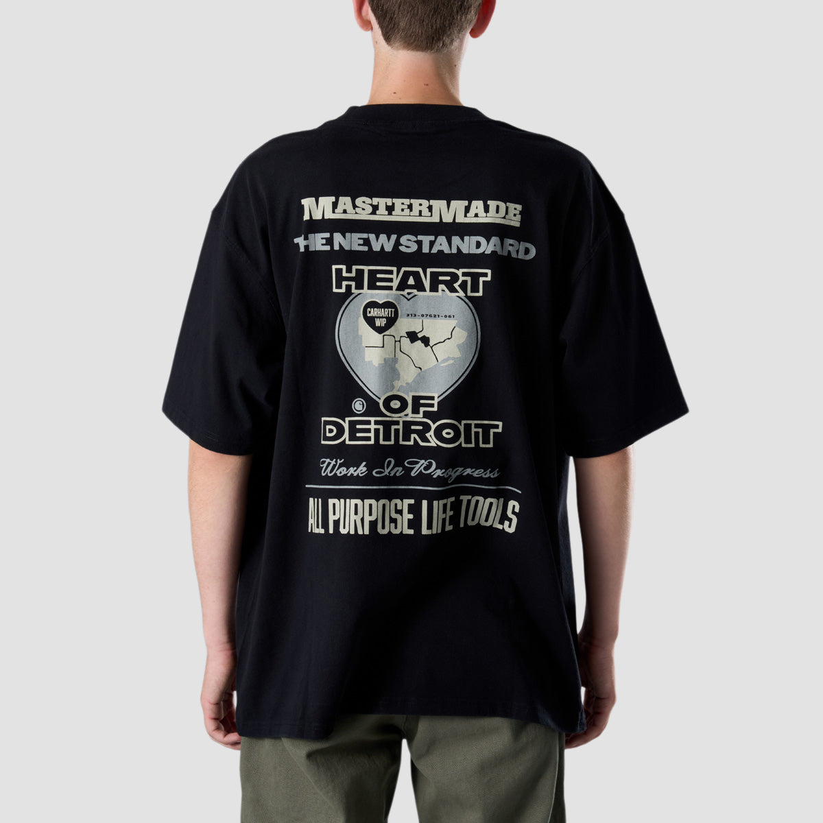Carhartt WIP Arcan T-Shirt Black Heavy Stone Wash