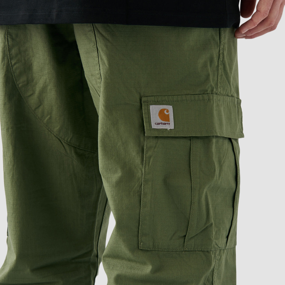 Carhartt WIP Aviation Cargo Pants Dollar Green Rinsed