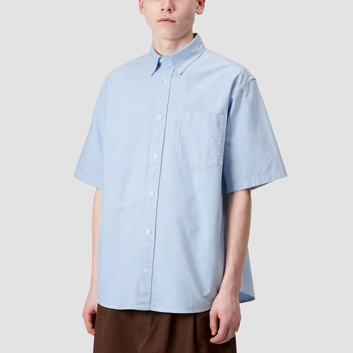 Carhartt WIP Braxton Short Sleeve Shirt Bleach/Wax