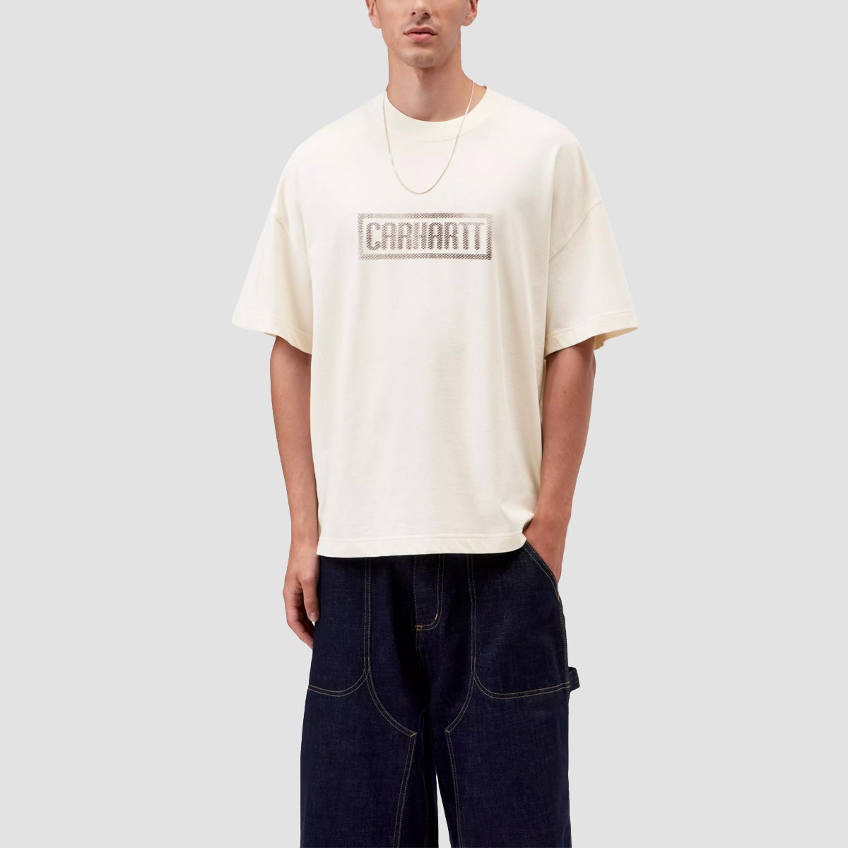 Carhartt WIP Bricky Man T-Shirt Wax Stone Dyed