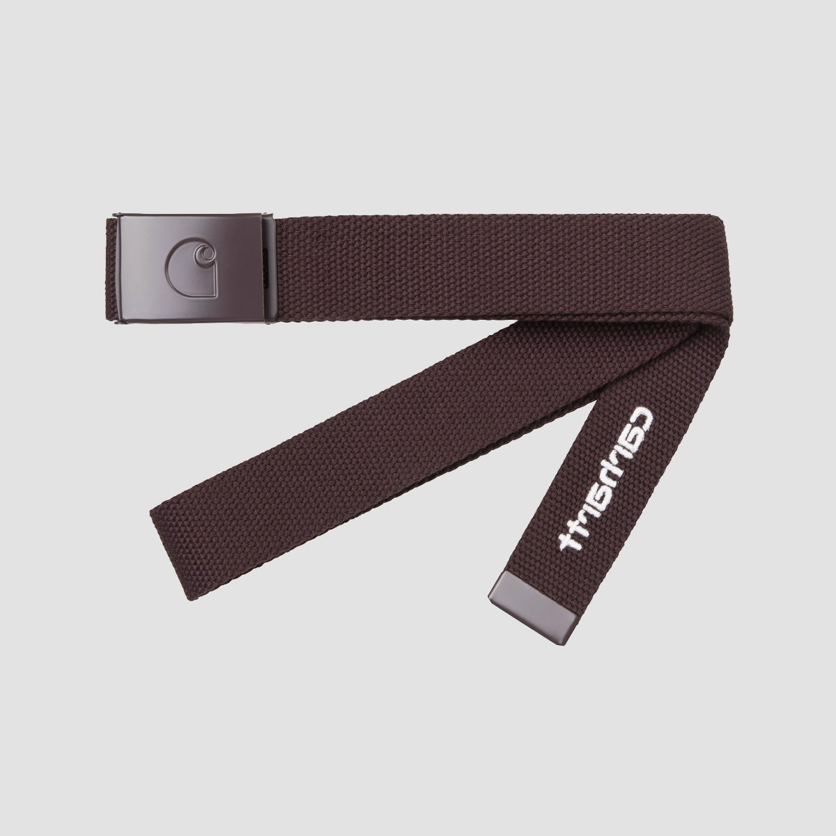 Carhartt WIP C-Logo Belt Tonal Palisander/White