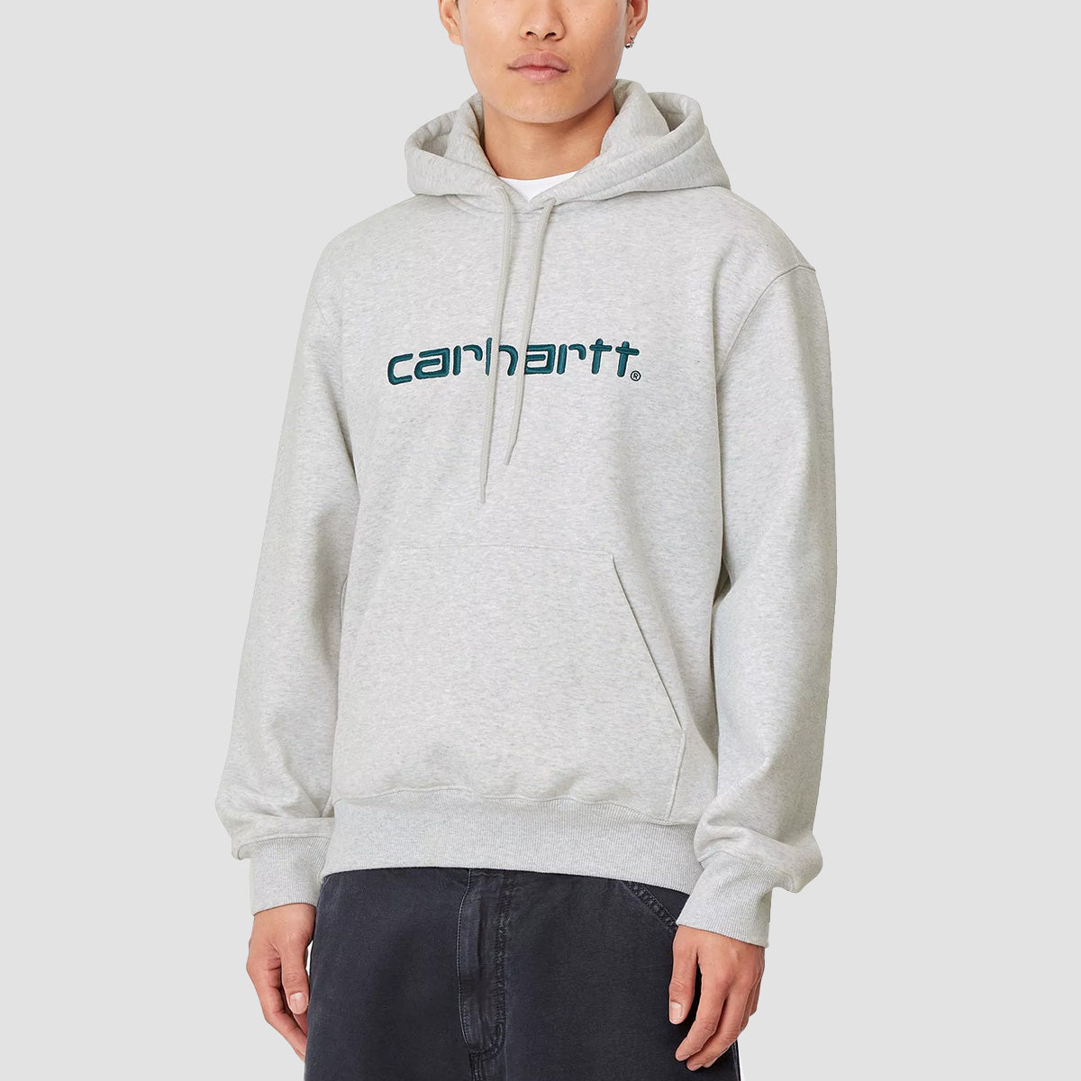 Carhartt WIP Carhartt Pullover Hoodie Ash Heather/Duck Blue