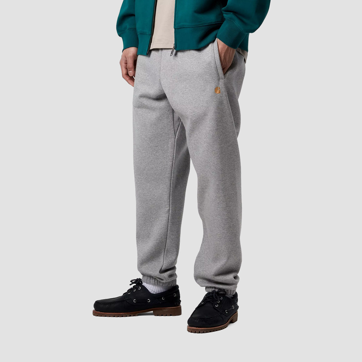 Carhartt WIP Chase Sweatpants Grey Heather/Gold