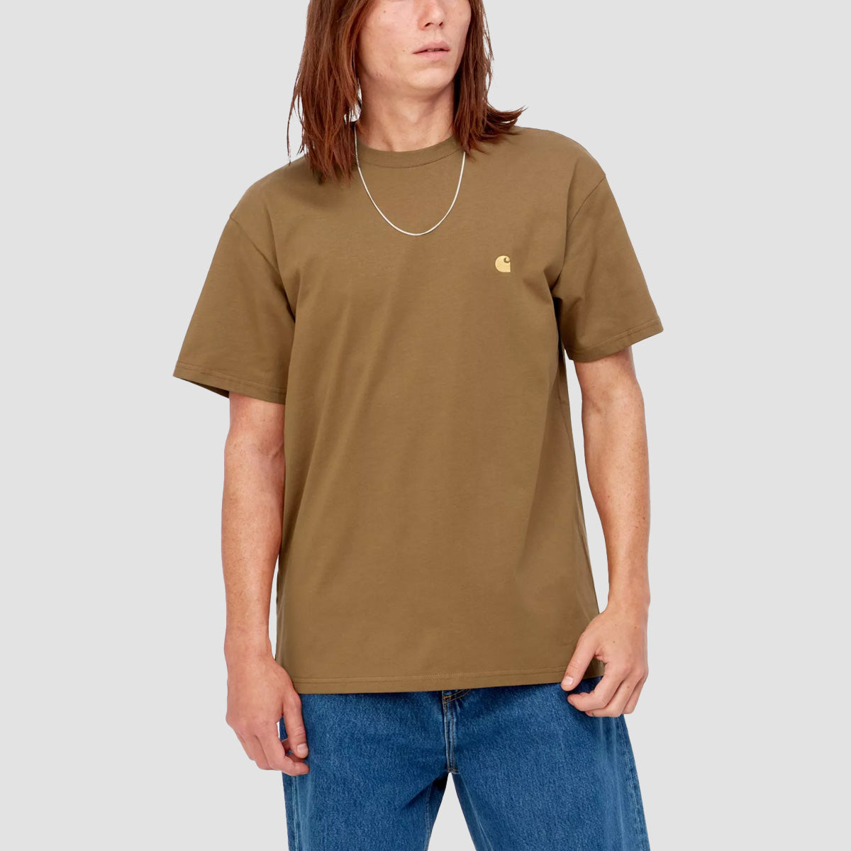 Carhartt WIP Chase T-Shirt Hamilton Brown/Gold
