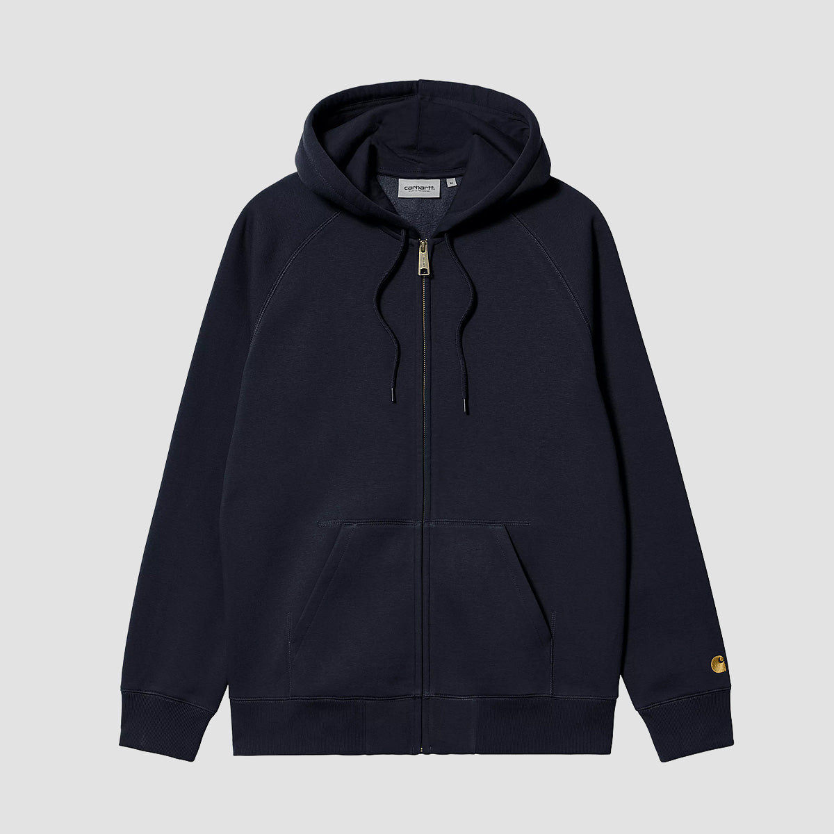 Carhartt WIP Chase Zip Hoodie Dark Navy/Gold