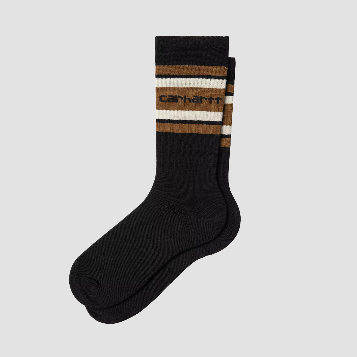 Carhartt WIP Connors Socks Black/Hamilton Brown/Salt