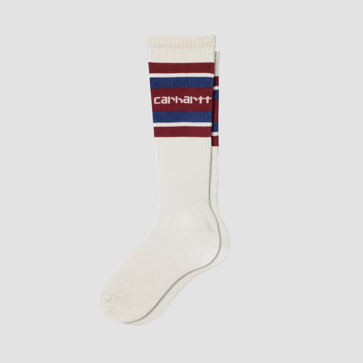Carhartt WIP Connors Socks Natural/Scarlet/Wolfsbane