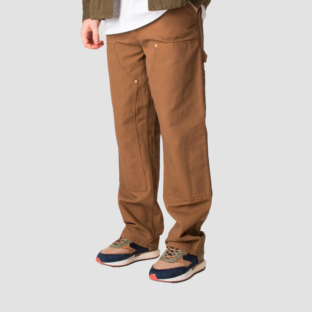 Carhartt WIP Double Knee Pants Hamilton Brown Rinsed