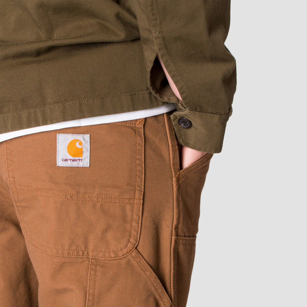 Carhartt WIP Double Knee Pants Hamilton Brown Rinsed