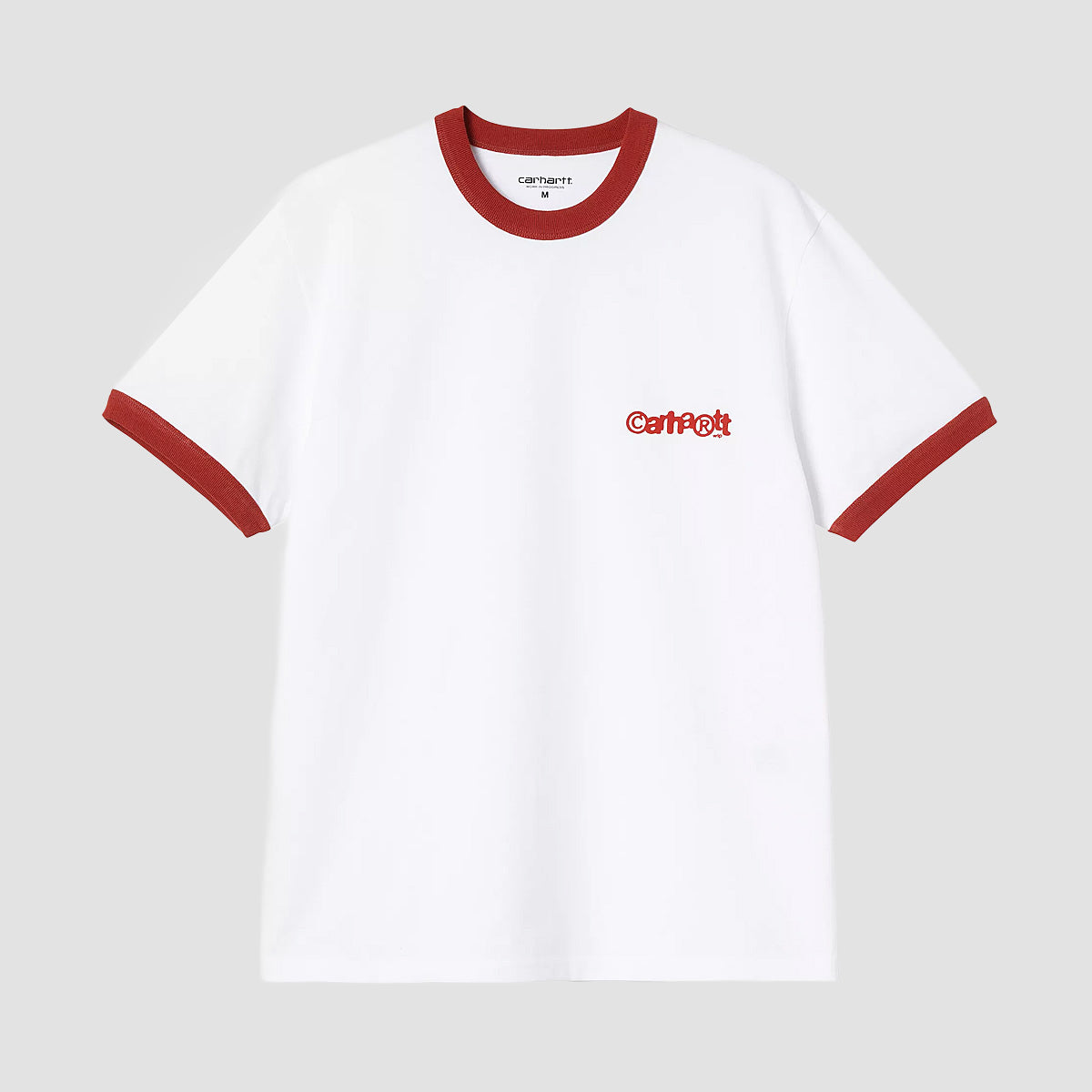 Carhartt WIP Ip Ringer T-Shirt White/Red/Red