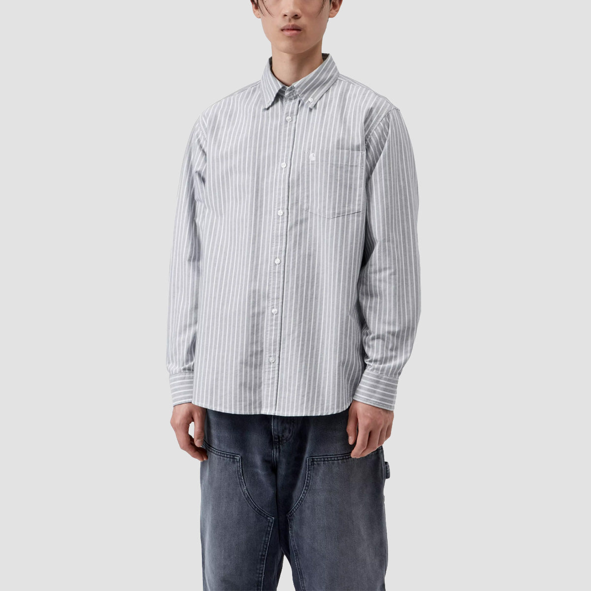 Carhartt WIP Kanan Longsleeve Shirt Kanan Stripe/Black