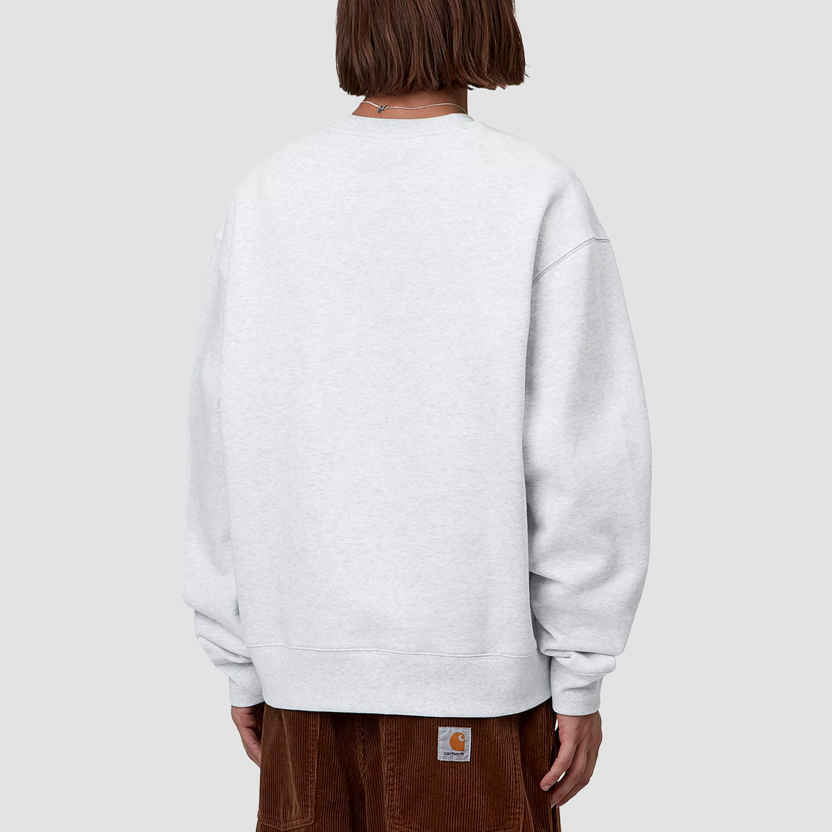 Carhartt WIP Mack Crew Sweatshirt Ash Heather/Black