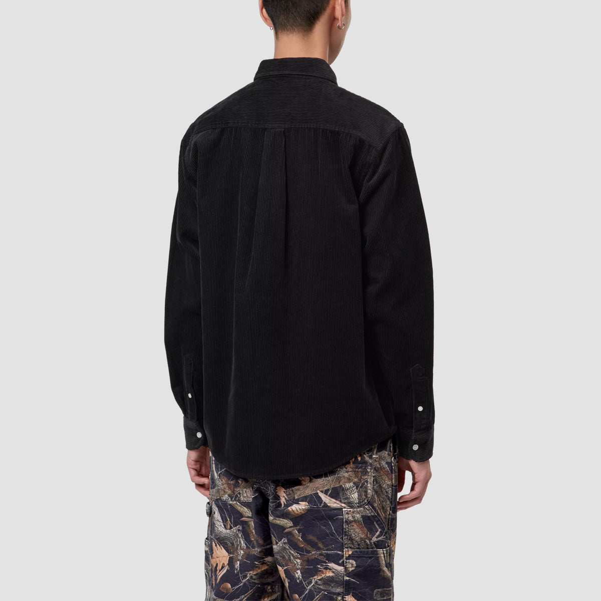Carhartt WIP Madison Cord Longsleeve Shirt Soot
