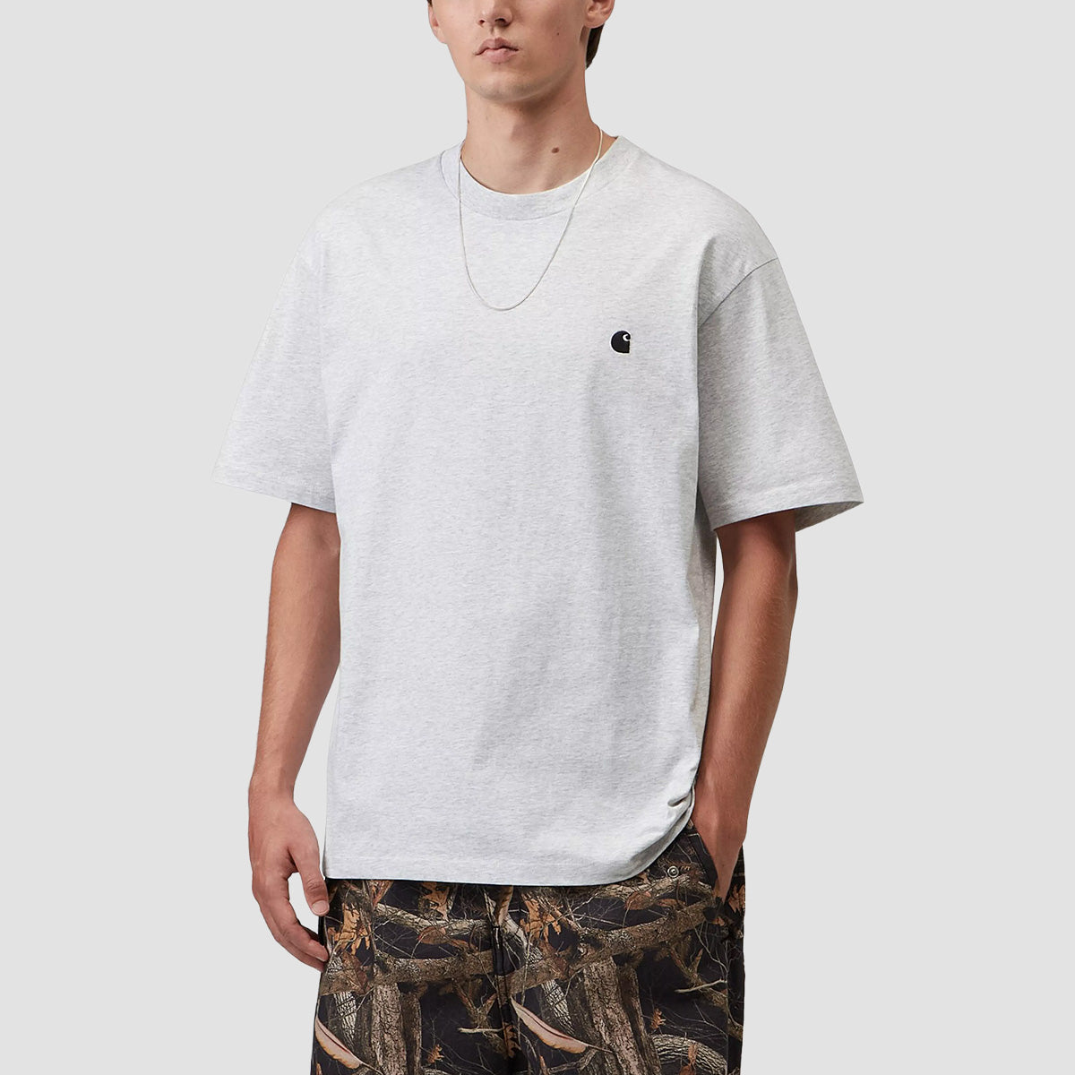 Carhartt WIP Madison T-Shirt Ash Heather/Black