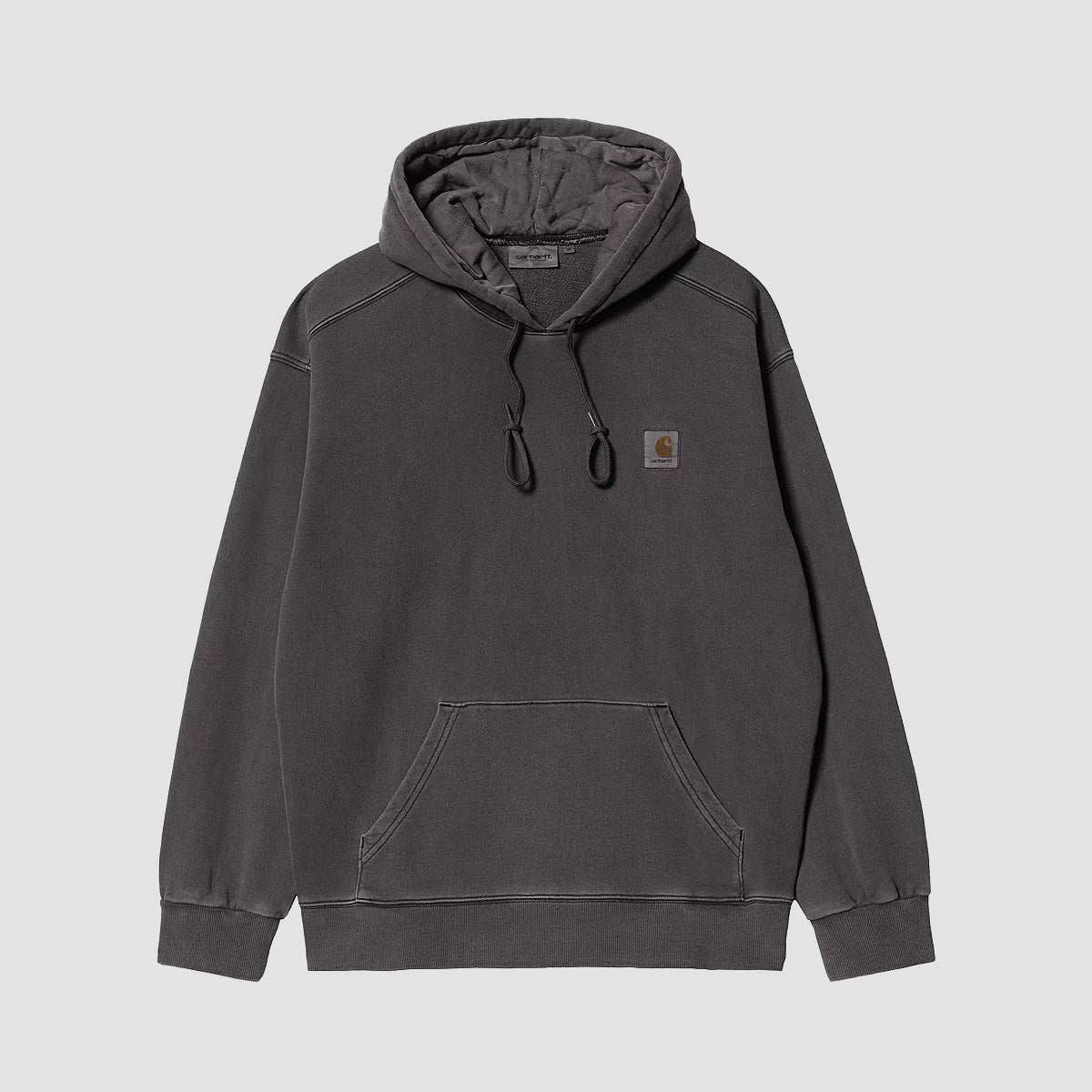 Carhartt WIP Nelson Pullover Hoodie Black Garment Dyed