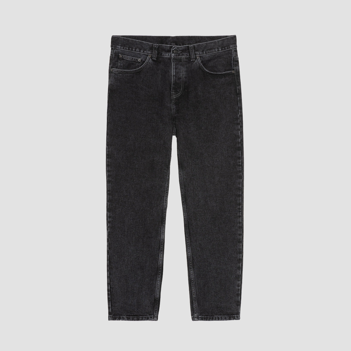 Carhartt WIP Newel Relaxed Tapered Jeans Black Stone Washed