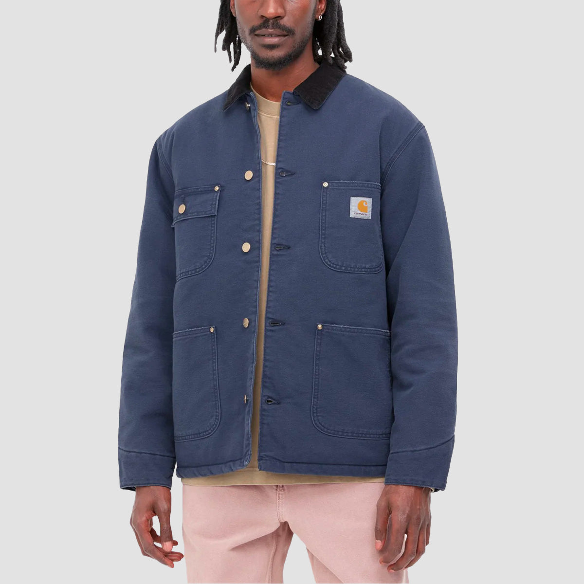 Carhartt WIP OG Chore Coat Enzian/Black Aged Canvas