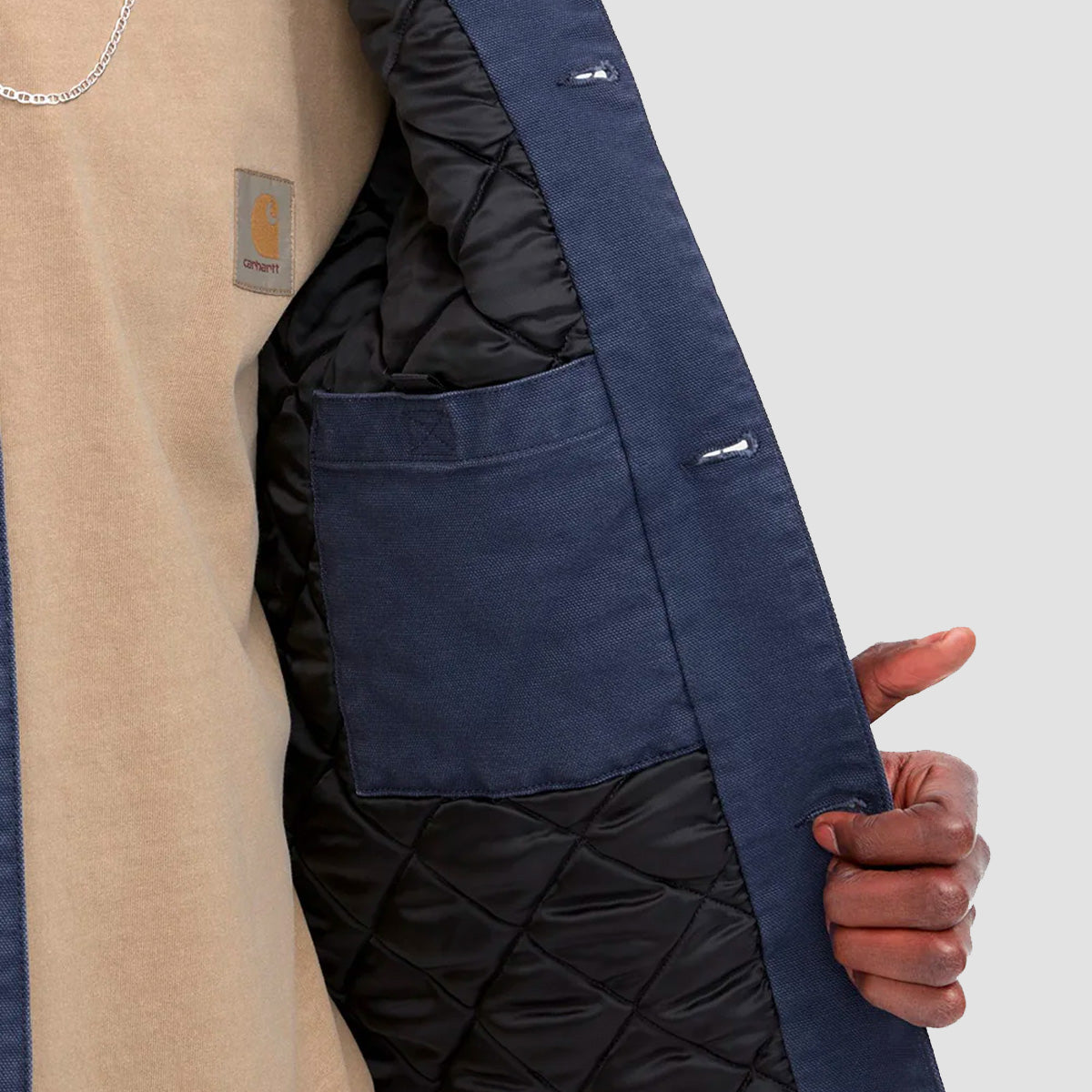 Carhartt WIP OG Chore Coat Enzian/Black Aged Canvas