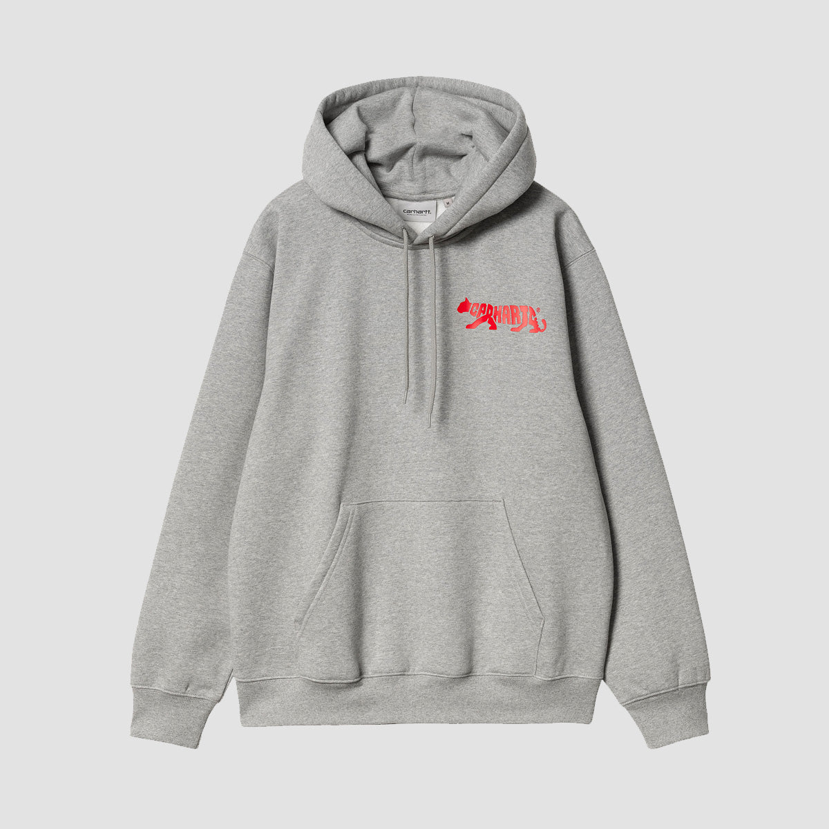 Carhartt WIP Rocky Script Pullover Hoodie Grey Heather