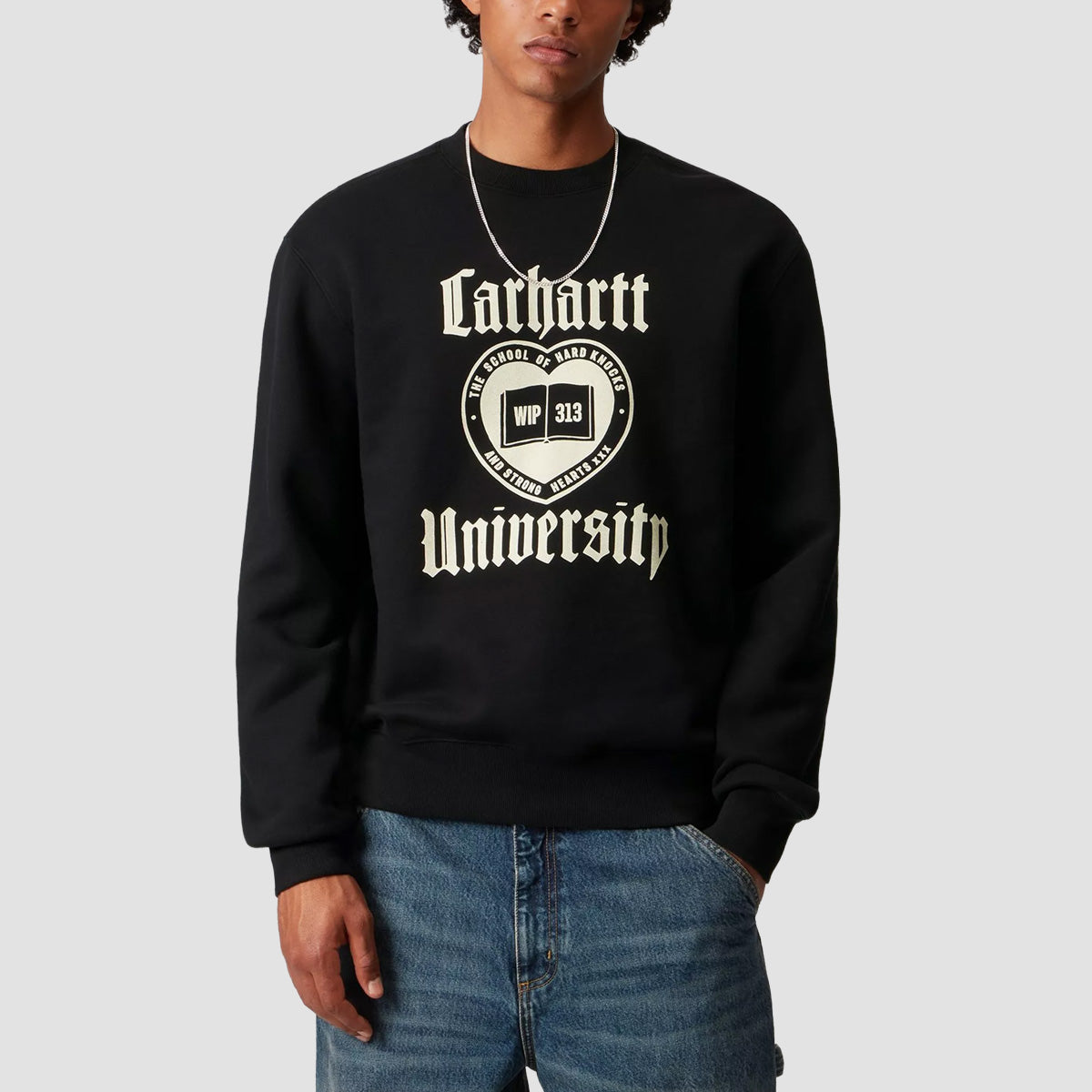 Carhartt WIP Schooling Crew Sweatshirt Black