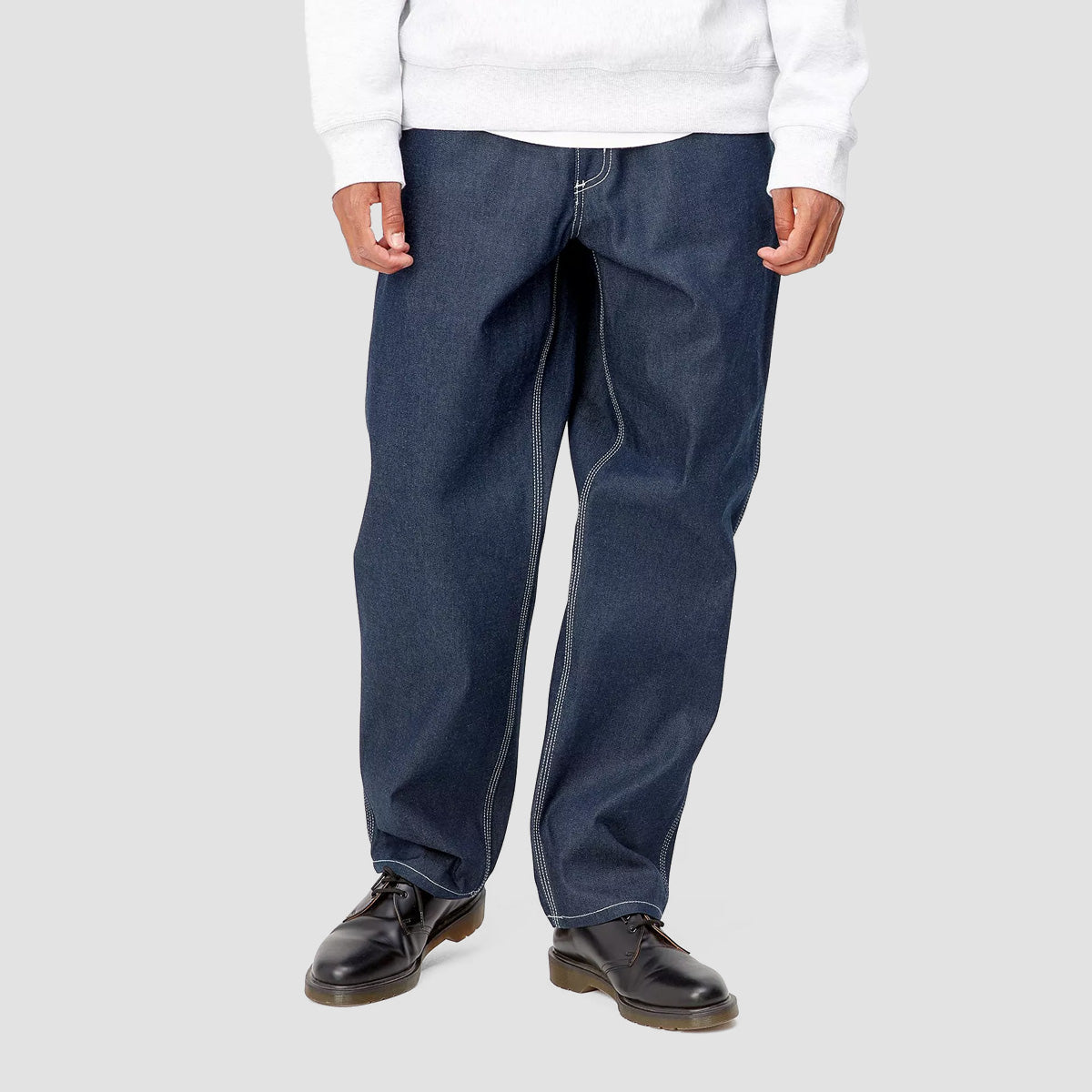 Carhartt WIP Simple Relaxed Fit Jeans Blue Rigid