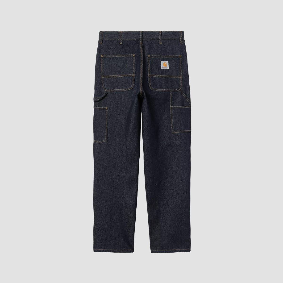 Carhartt WIP Single Knee Relaxed Straight Fit Jeans Blue Rigid