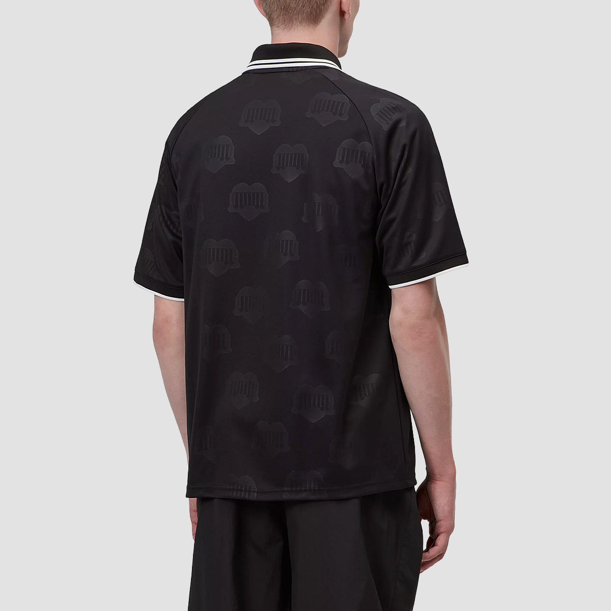 Carhartt WIP Terrace Football T-Shirt Heart Train Jacquard Black