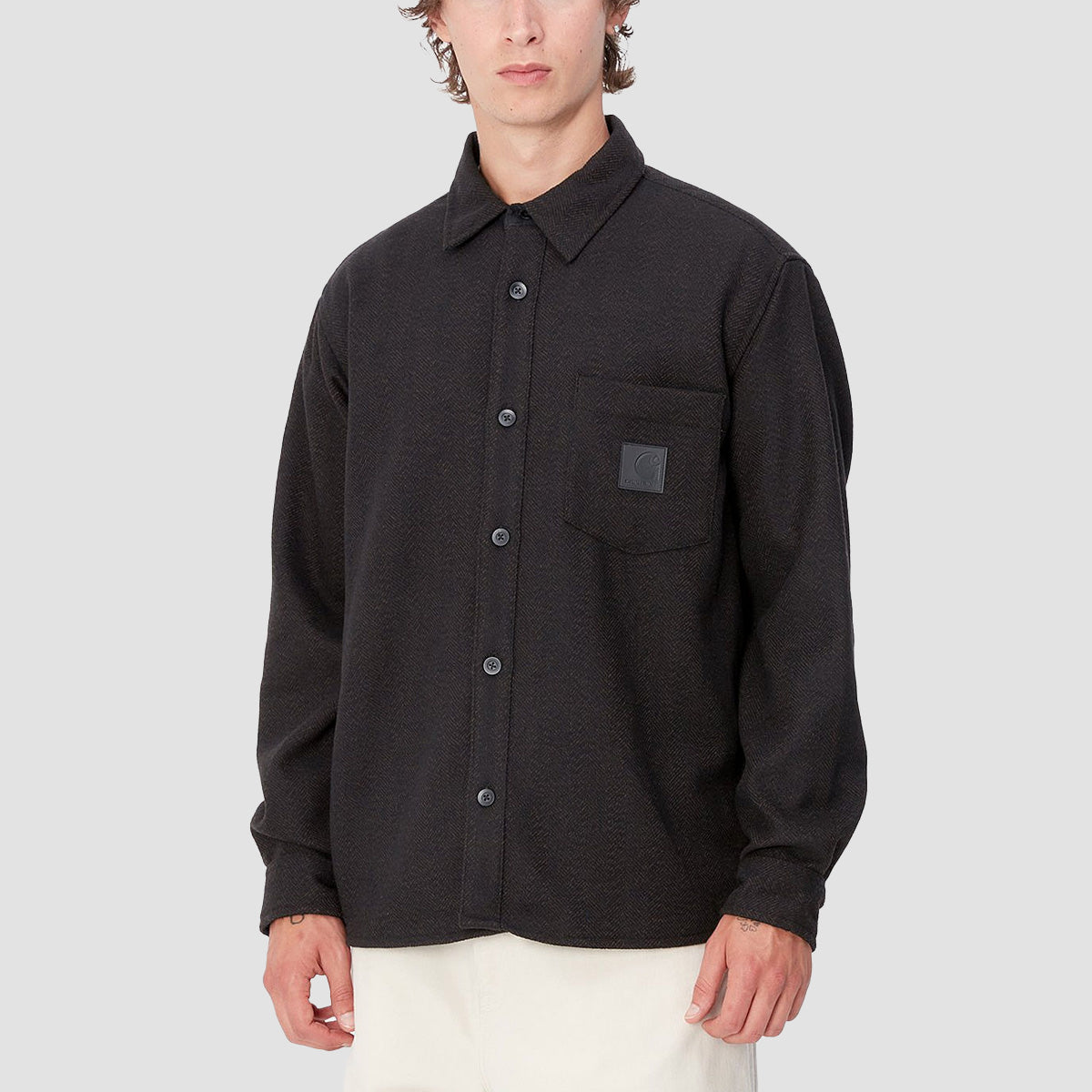 Carhartt WIP Truman Longsleeve Shirt Chocolate/Black